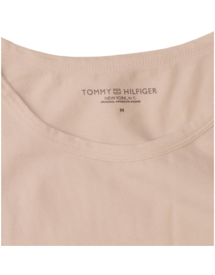 TOMMY HILFIGER Mens T-Shirt Top Medium White Cotton