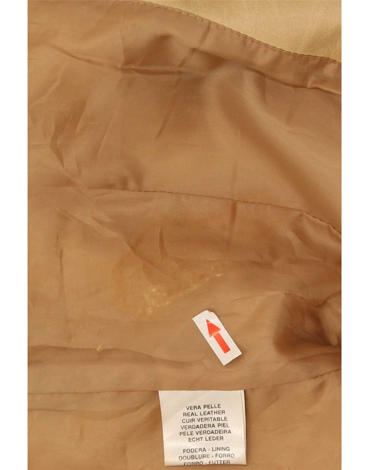 Conbipel Damen Lederjacke IT 44 Medium Beige