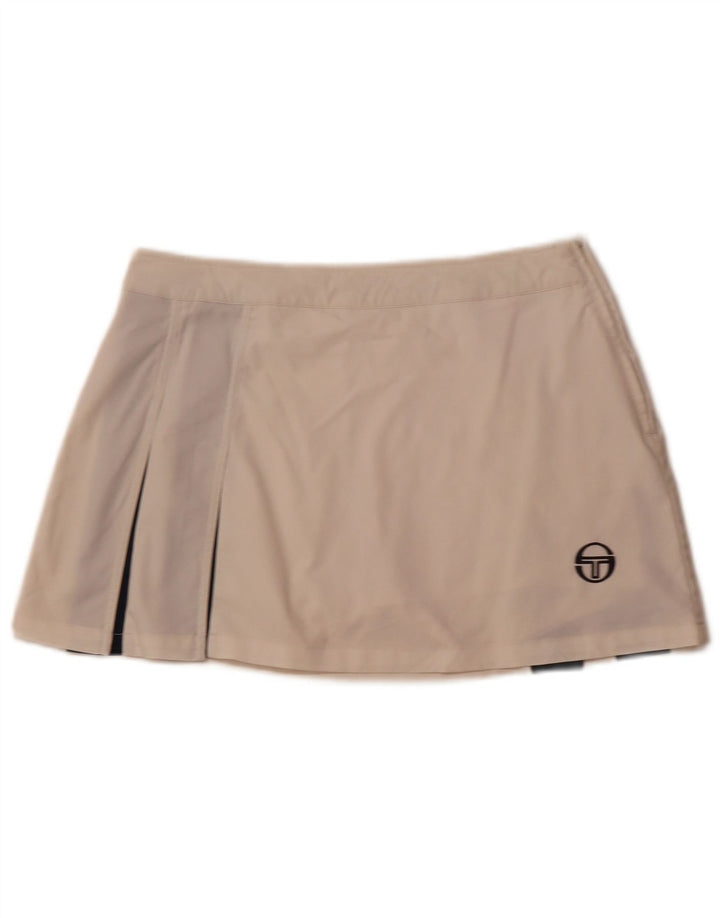 SERGIO TACCHINI Damen Skort IT 44 Mittelweißes Colourblock-Polyester