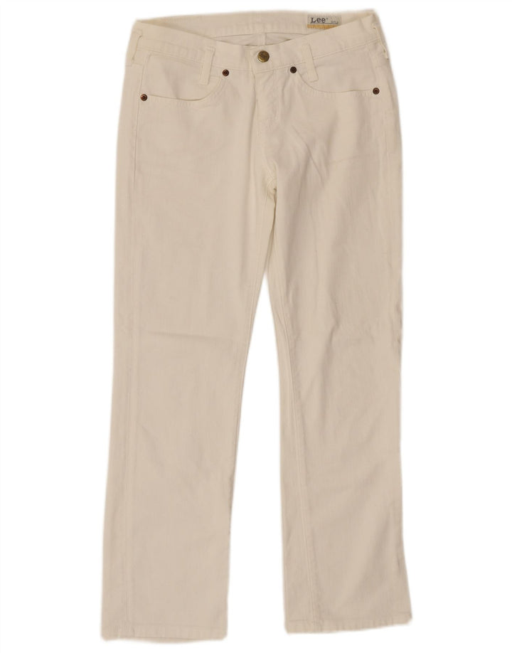 LEE Lilly Straight Jeans für Mädchen, 14–15 Jahre, W28, L26, weiße Baumwolle