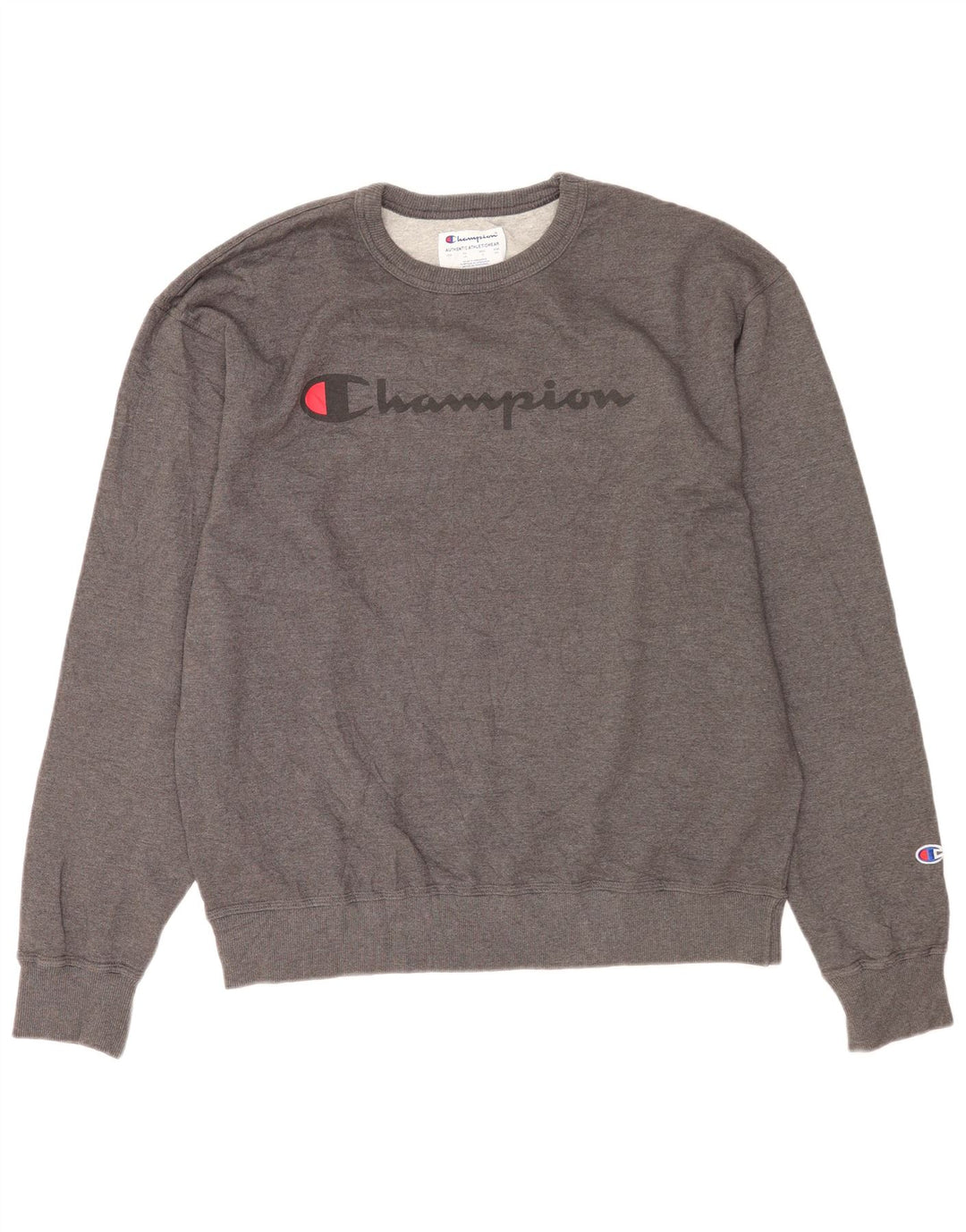 Champion Herren-Sweatshirt mit Grafik, groß, aus grauer Baumwolle