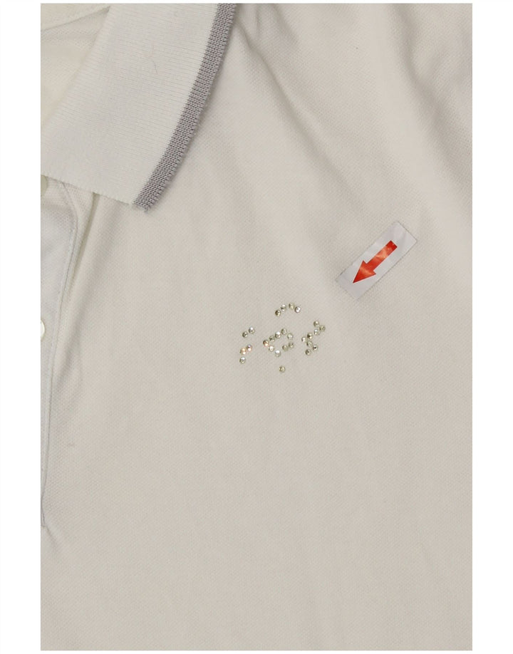 Lotto Damen Poloshirt UK 14 Medium Weiß