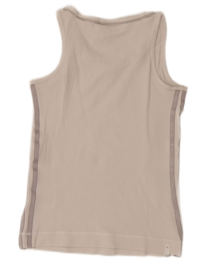 Adidas Damen Weste Top UK 8 Small Weiße Baumwolle