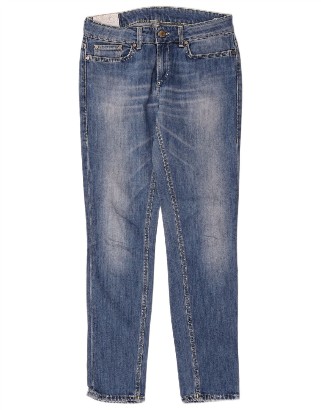 Dondup Damen Slim Jeans W29 L29 Blaue Baumwolle
