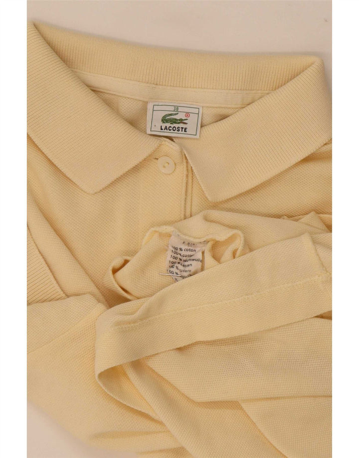 Lacoste Damen-Poloshirt, Größe 38, mittelgelbe Baumwolle