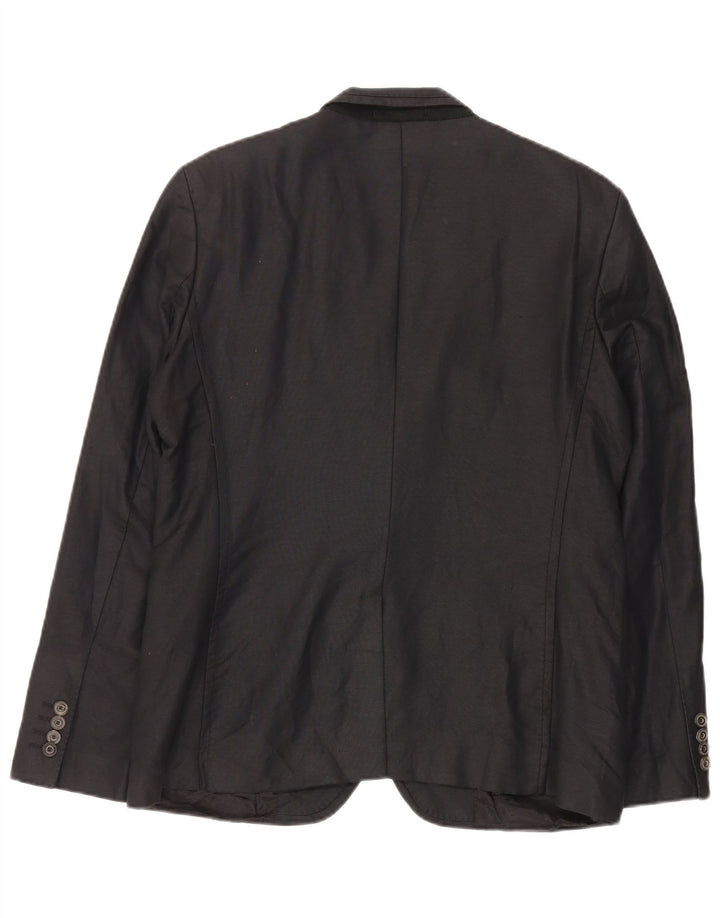 Zara Herren 2-Knopf-Blazerjacke EU 54 XL Schwarz