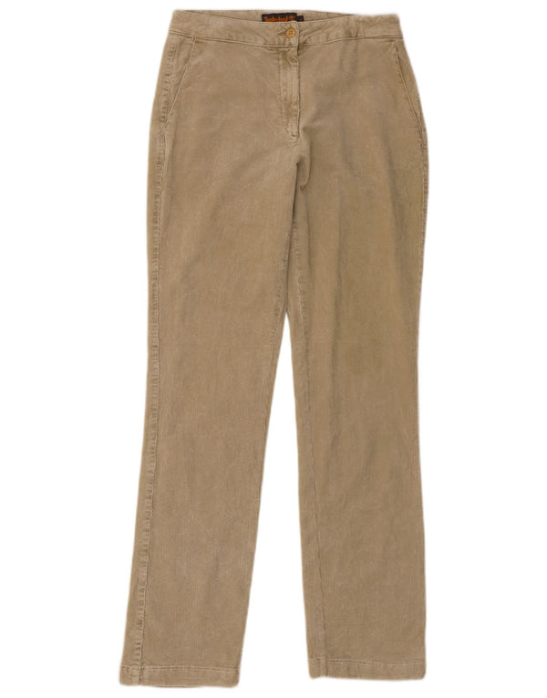 Timberland Damen gerade Cordhose UK 8 Small W28 L30 Beige