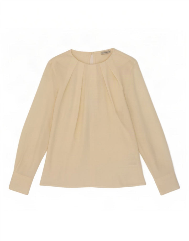 Henry Cottons Langarm-Blusenoberteil für Damen IT 44 Mittelweißes Polyester