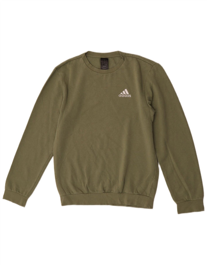 Adidas Herren Sweatshirt Pullover Kleine grüne Baumwolle