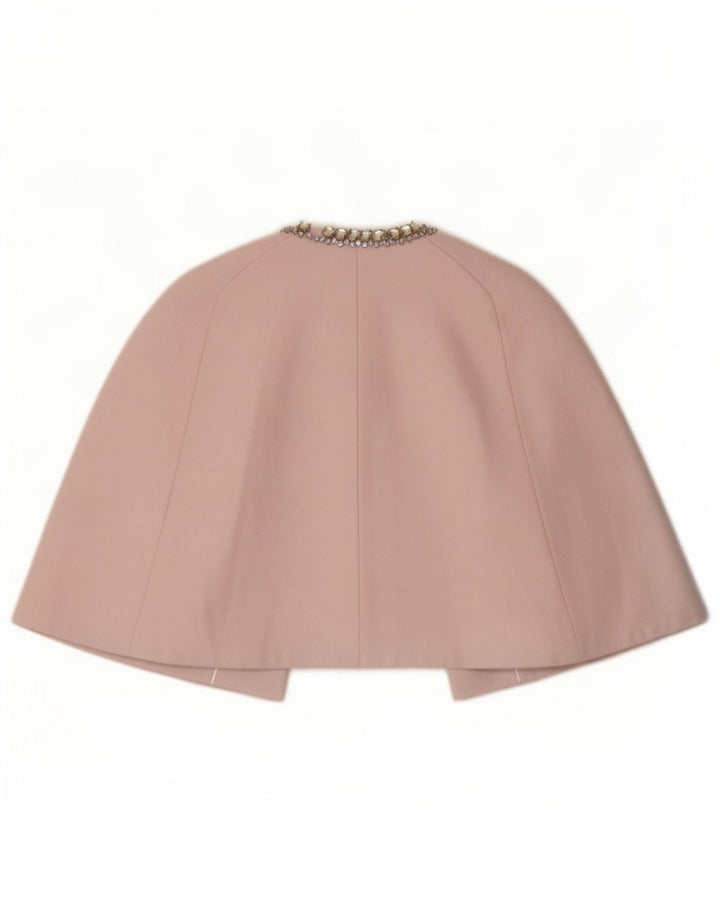 Ted Baker Damen Ponchomantel UK 14 Große rosa Wolle