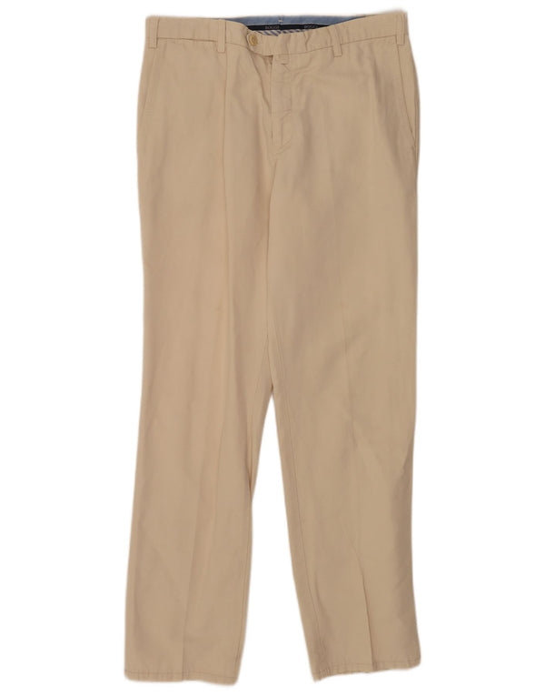 Boggi Herren Milano Slim Chinohose IT 50 Large W32 L32 Beige Baumwolle