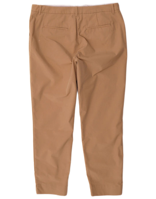 Marks & Spencer Slim Chino-Hose für Damen, UK 14, Größe L W34 L28, Braun, Baumwolle