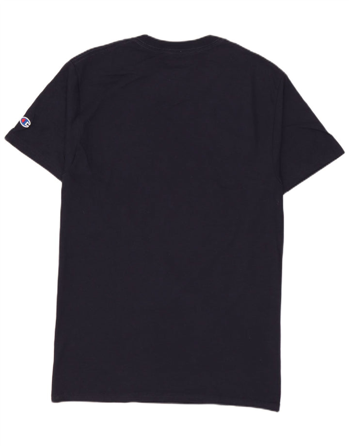 CHAMPION Herren-T-Shirt mit Grafik, Größe S, Marineblau