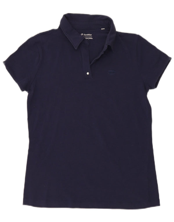 Lotto Damen Poloshirt UK 14 Large Marineblau