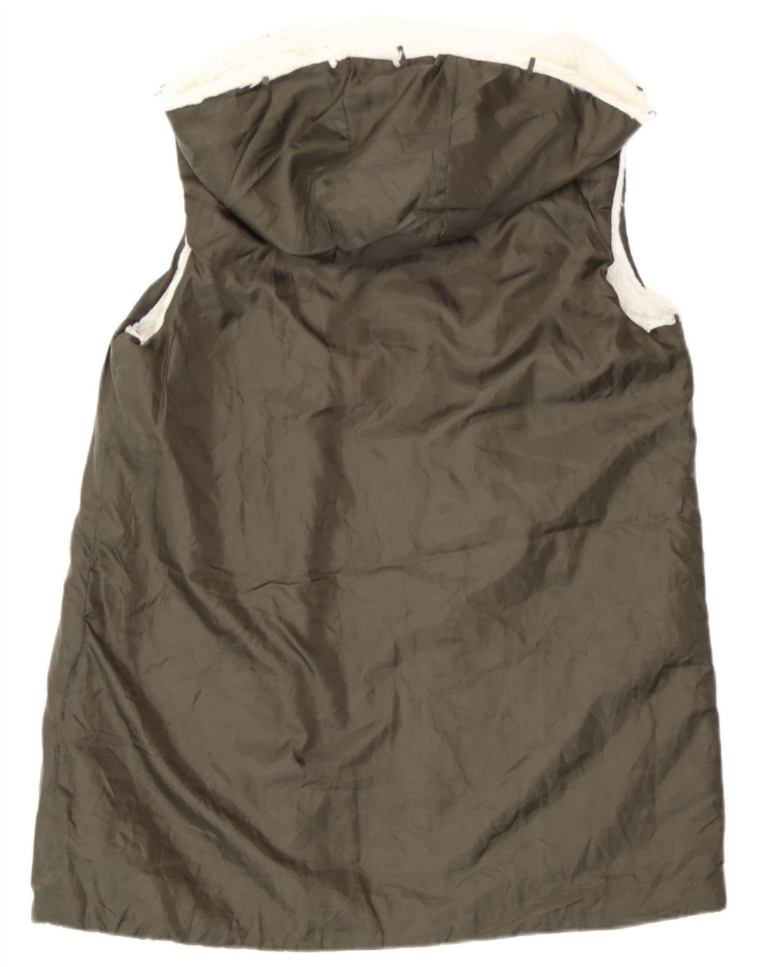 Oasis Damen Longline Hooded Liner Gilet UK 14 Mittelgrünes Polyamid