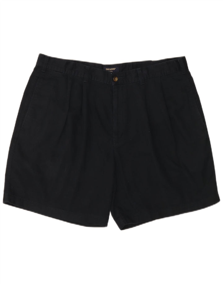 Dockers Herren Khakis Chino Shorts W38 XL Marineblau Baumwolle