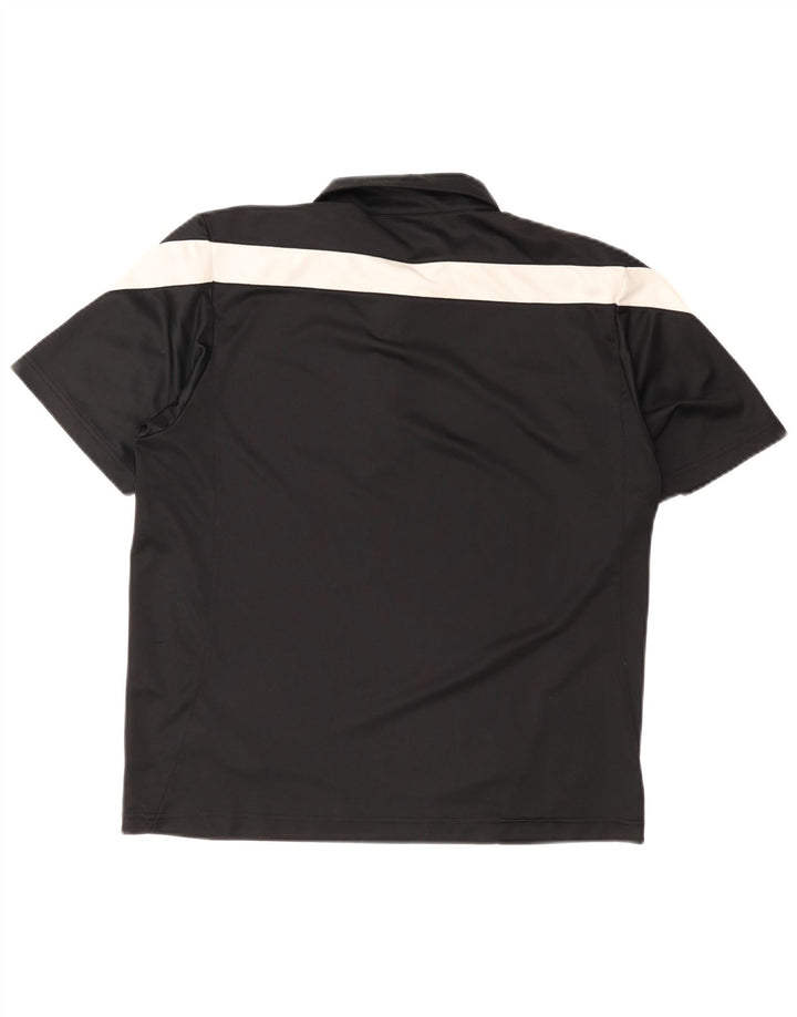 Nike Herren-Poloshirt UK 39/41 Medium Black Colourblock