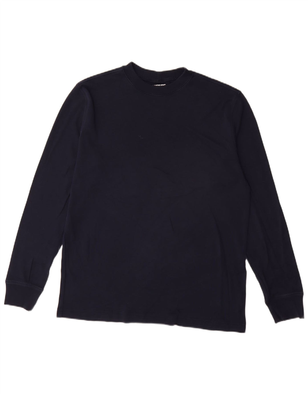 Lands End Herren-Oberteil, langärmlig, UK 38/40, mittleres Marineblau