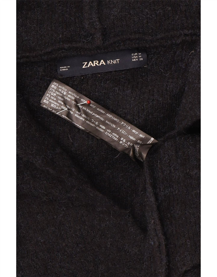 Zara Damen-Strickjacke in Übergröße mit Kapuze, Gr. 14, mittleres Marineblau