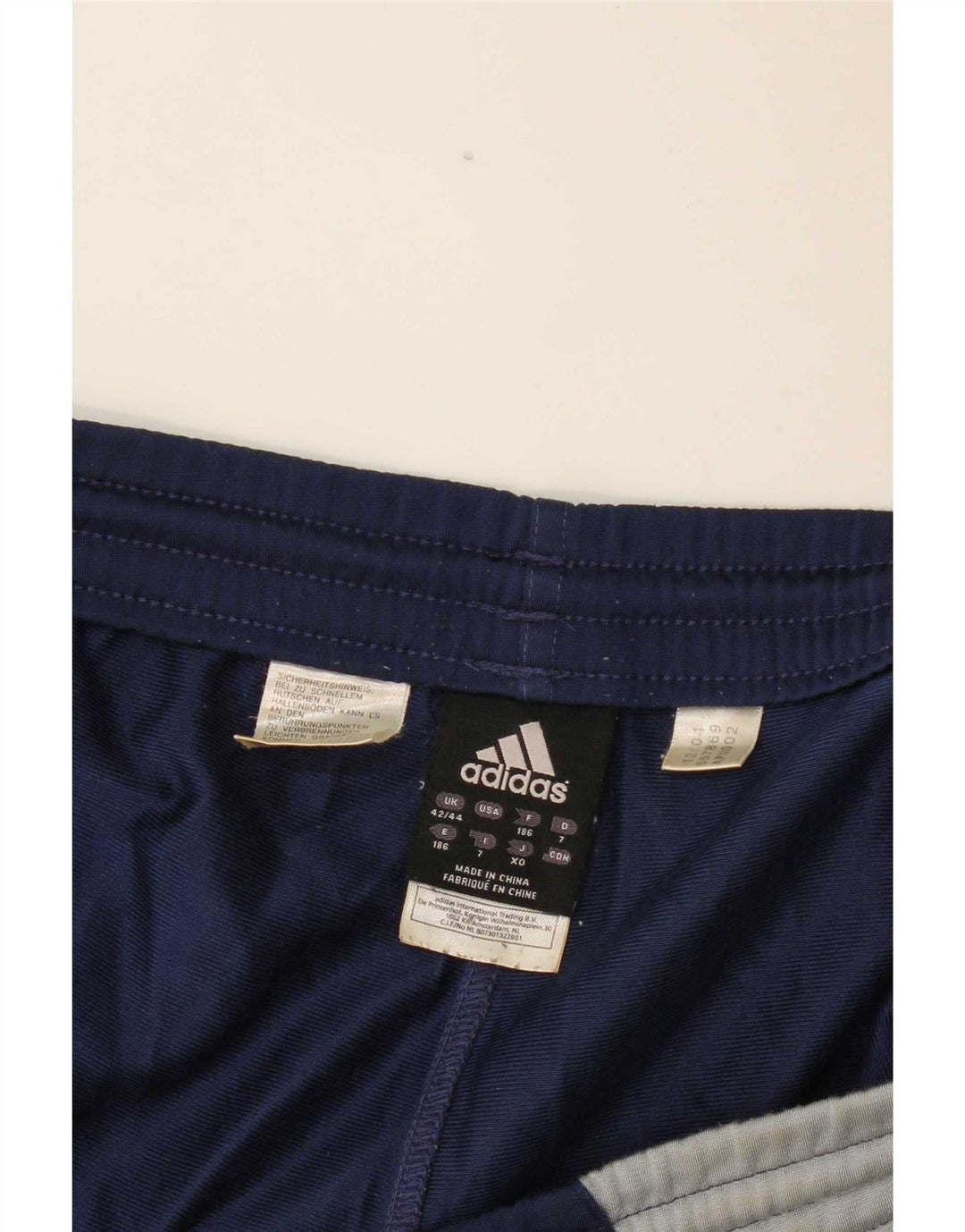 Adidas Herren-Trainingshose 2XL, Marineblau, Colourblock-Polyester