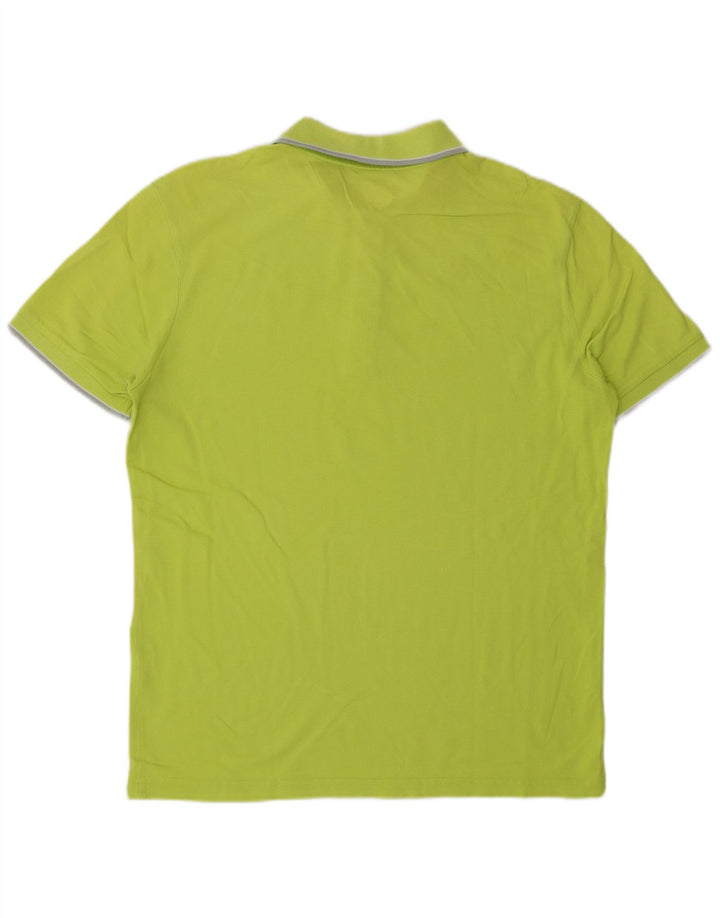 Kappa Herren-Poloshirt, groß, grüne Baumwolle