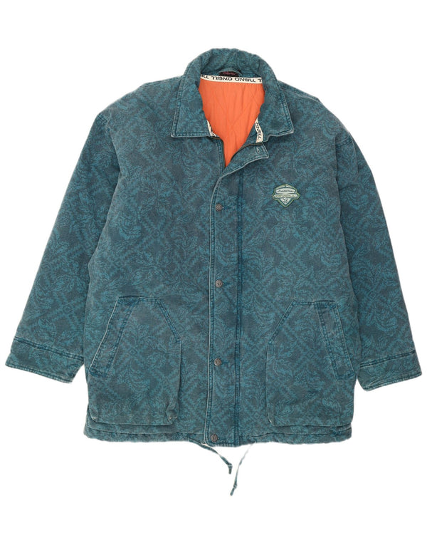 O'Neill Herren-Windbreakerjacke mit lockerer Passform, UK 40, Größe L, grüne Paisley-Baumwolle