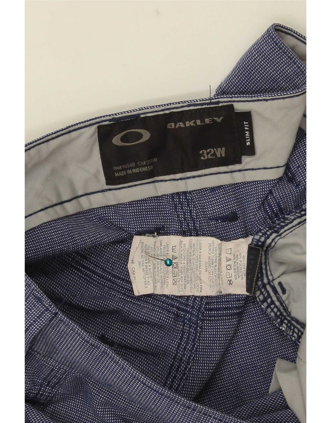Oakley Herren Freizeitshorts W32 mittelblaue Baumwolle