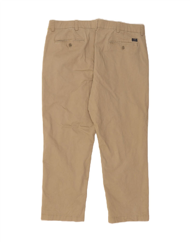 CHAPS Mens Straight Chino Trousers W42 L30 Beige Cotton Vintage Chaps and Second-Hand Chaps from Messina Hembry 