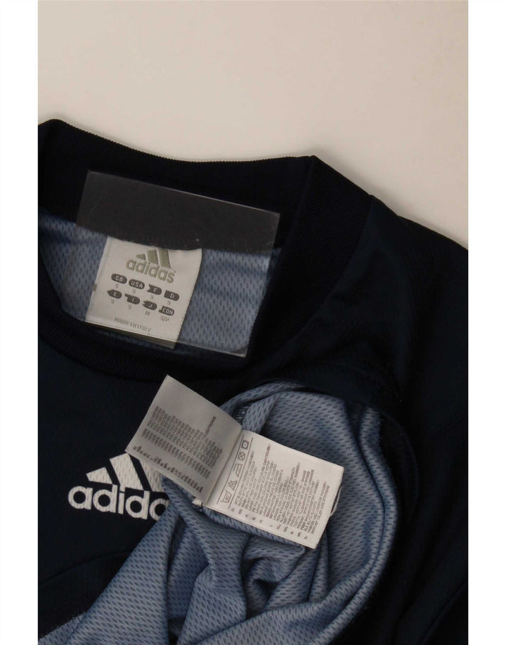 Adidas Herren Grafik T-Shirt Top Small Marineblau Polyester