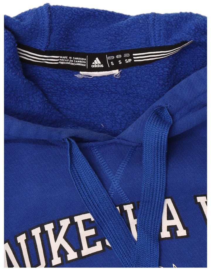 Adidas Herren Wolverines Graphic Hoodie Pullover Small Blau