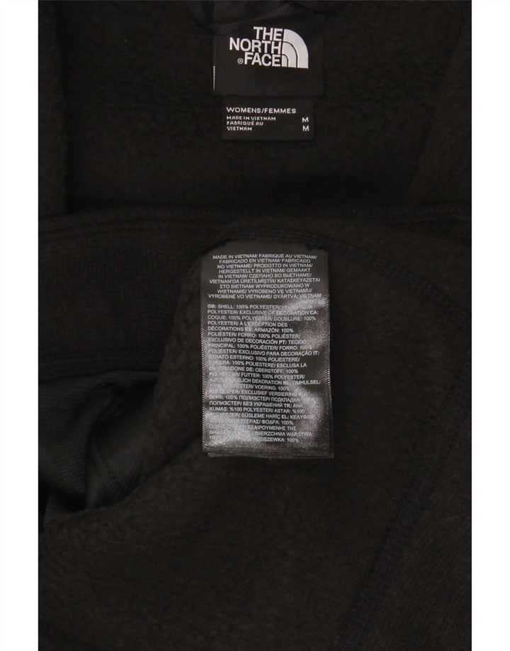 The North Face Damen-Trainingsanzug-Top-Jacke UK 14 Mittelschwarzes Polyester