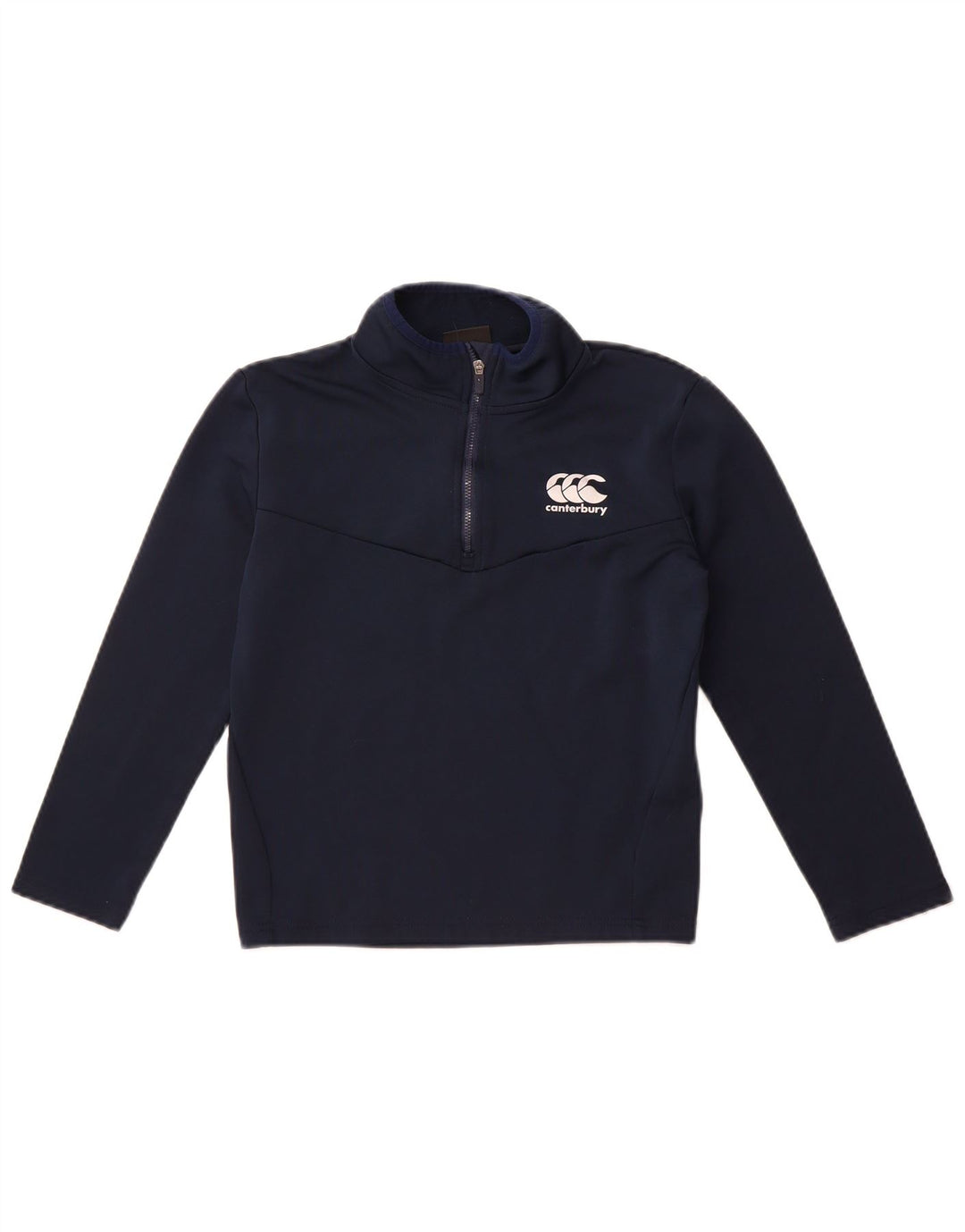 Canterbury Jungen-Pullover-Trainingsoberteil mit Reißverschluss am Hals, 9–10 Jahre, Marineblau