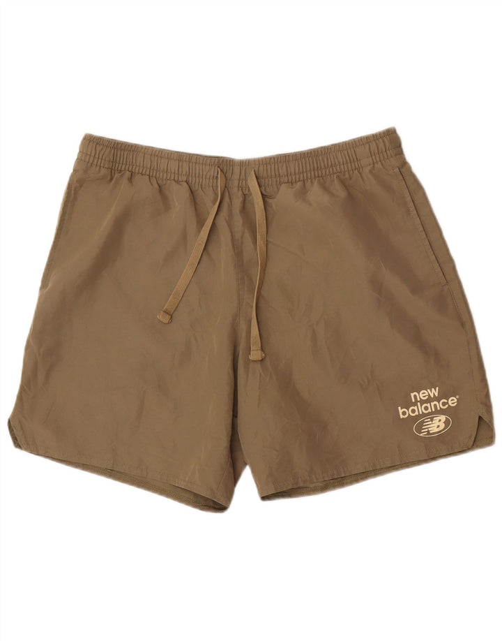 New Balance Herren-Badeshorts, groß, Khaki, Polyester