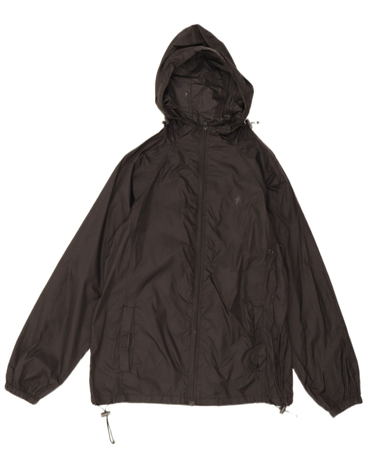 French Connection Herren-Regenjacke mit Kapuze, Größe 36, Schwarz