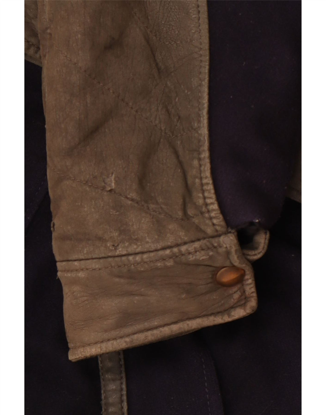 VITTORIO FORTI Damen Bomberjacke IT 46 Große marineblaue Viskose