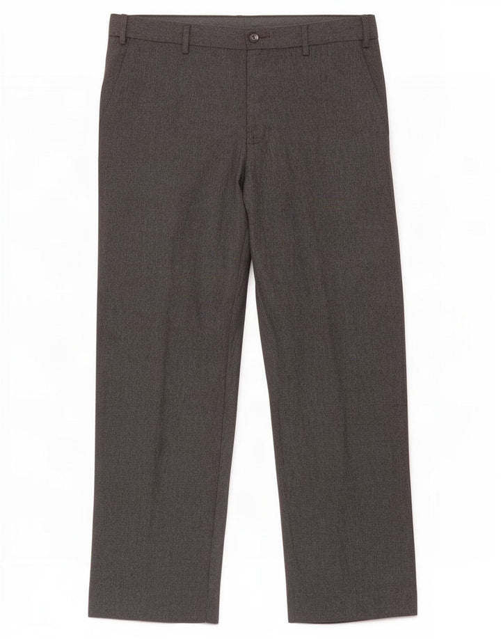 Marks & Spencer Herren-Anzughose, normal, W34, L31, grau, Polyester