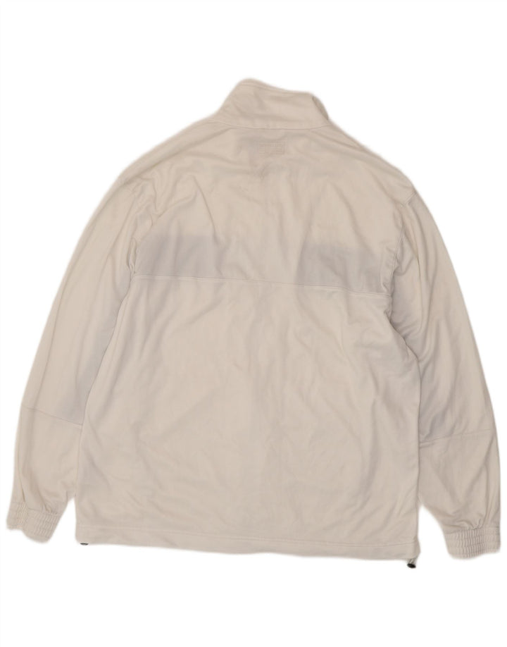 LOTTO Herren-Trainingsanzug-Oberteil, Jacke, 2XL, weißes Colourblock-Polyester