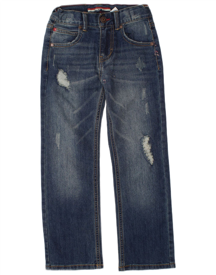 TOMMY HILFIGER Jungen Distressed Straight Jeans 5-6 Jahre W24 L20 Blau