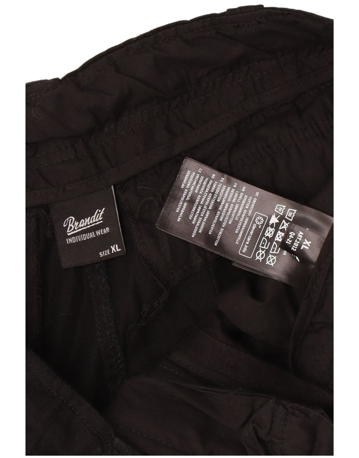 Brandit Herren Cargoshorts XL W36 Schwarz Baumwolle