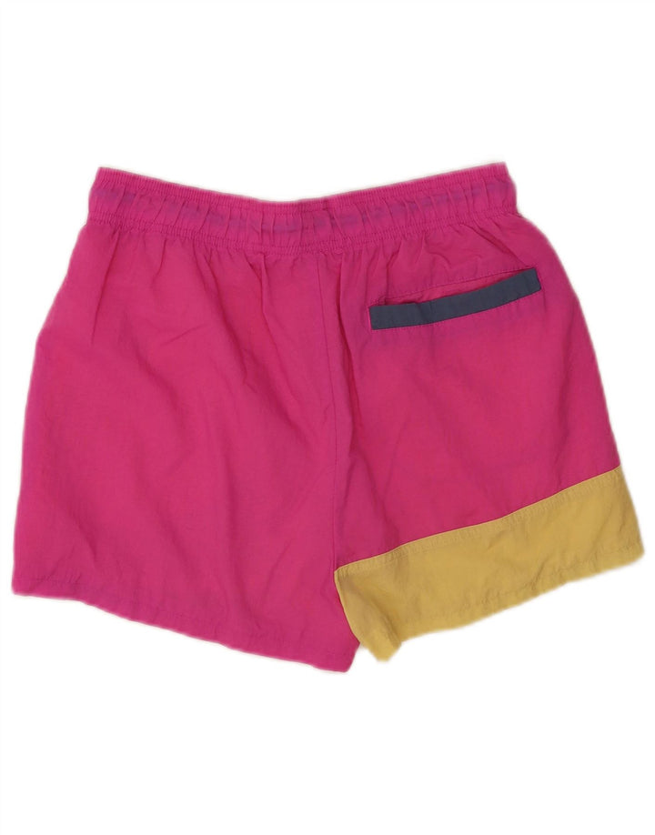 Nike Herren-Sportshorts aus mittelrosa Colourblock-Nylon