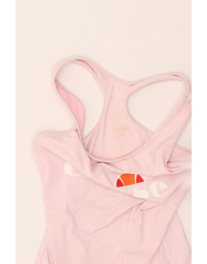 ELLESSE Girls Graphic Swimwear 4-5 Years  Pink Polyamide Vintage Ellesse and Second-Hand Ellesse from Messina Hembry 