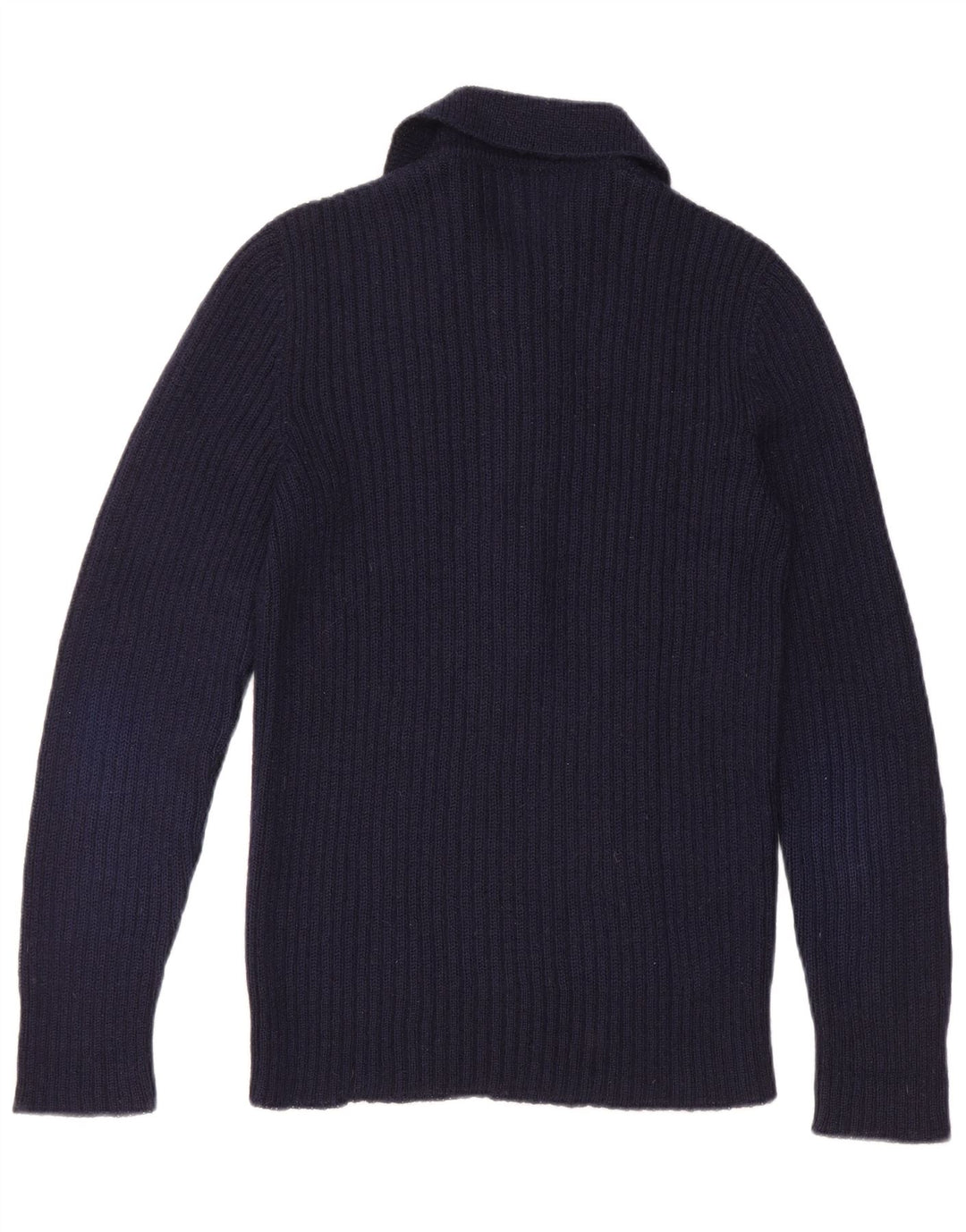 Vintage Herren Rollkragenpullover Pullover Klein Marineblau