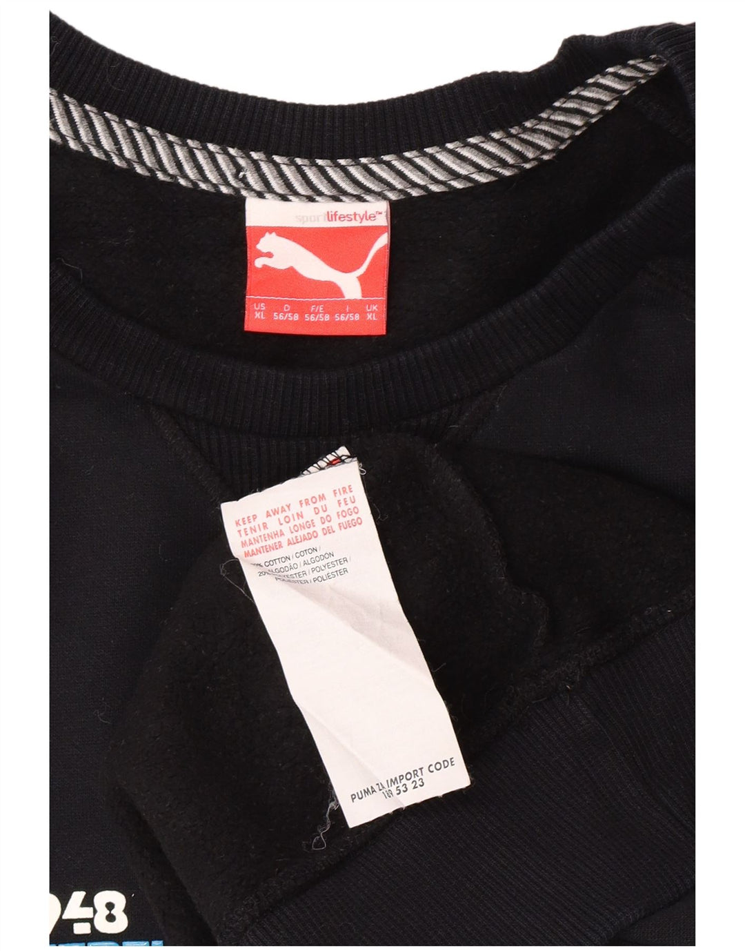 PUMA Herren Graphic Sweatshirt Pullover XL Schwarz Baumwolle