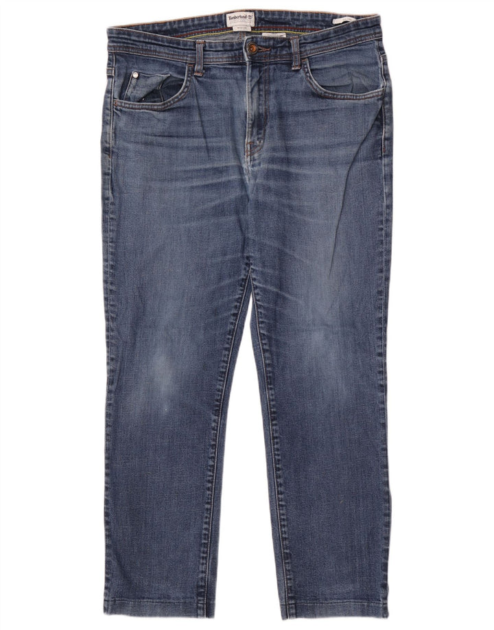 TIMBERLAND Herren Slim Jeans W34 L29 Blaue Baumwolle