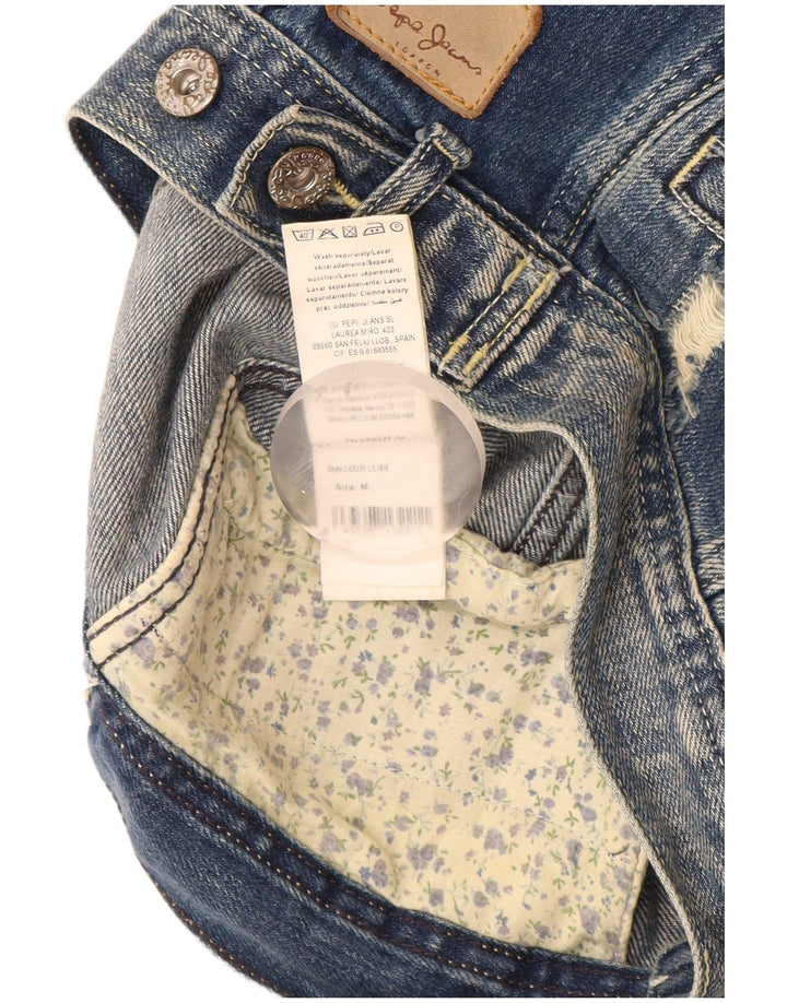 PEPE Jeans Distressed Denim Gilet für Jungen, 7–8 Jahre, mittelblaue Baumwolle