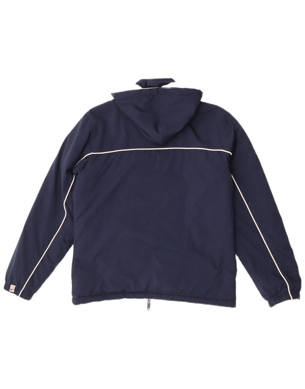 Nike Damen Kapuzen-Wendejacke UK 10/12 Medium Marineblau Farbblock
