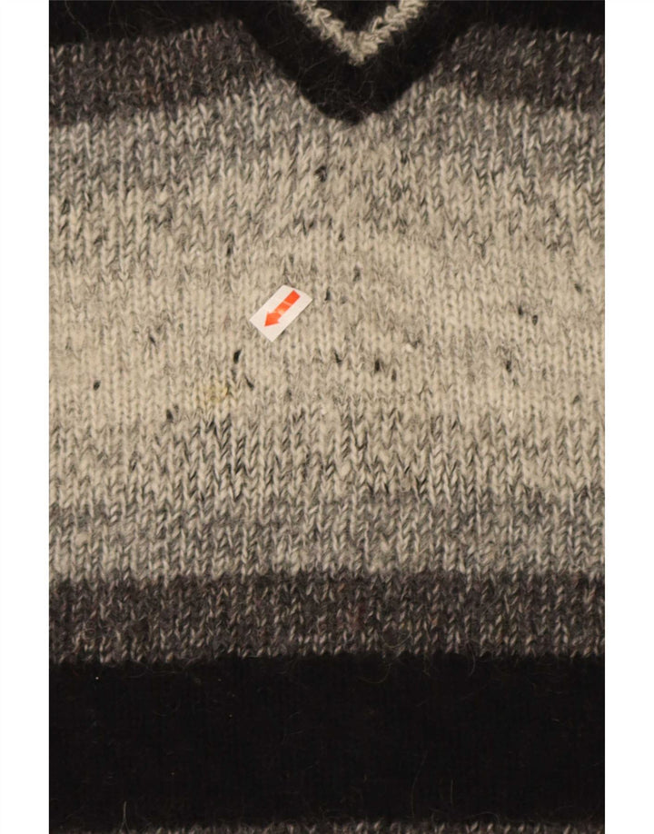 Nagpal Herren-Weste-Tanktop, groß, grau gestreift