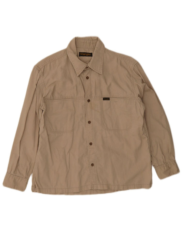 Wrangler-Hemd für Jungen, 14–15 Jahre, groß, beige, Nadelstreifen
