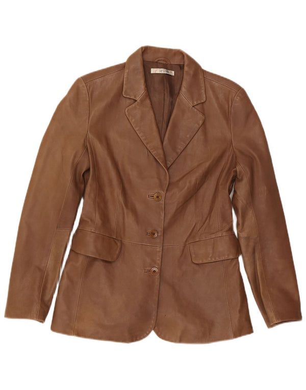 Jesire Damen Lederjacke UK 10 Small Braun
