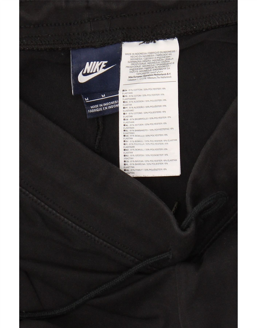 Nike Damen-Trainingshose, Größe UK 12, mittelschwarz, Baumwolle